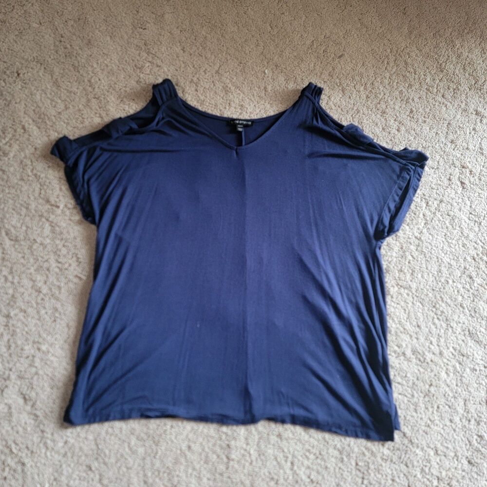 Lane Bryant Navy Blue T-Shirt Size 14/16